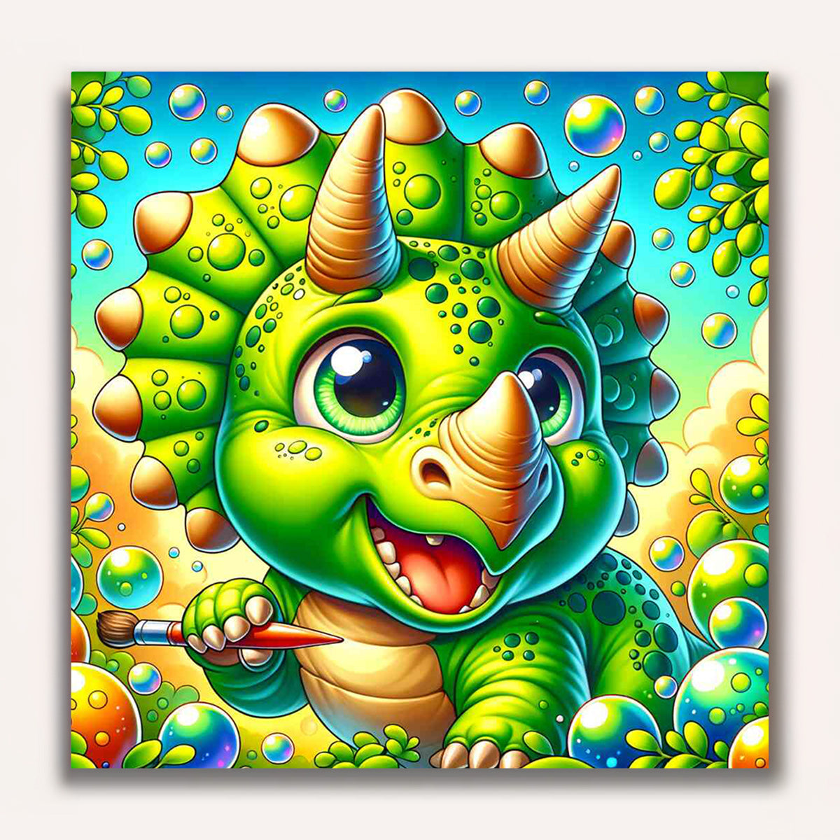 trizi-dinosaurier-malen-nach-zahlen – DIY Paint by Numbers