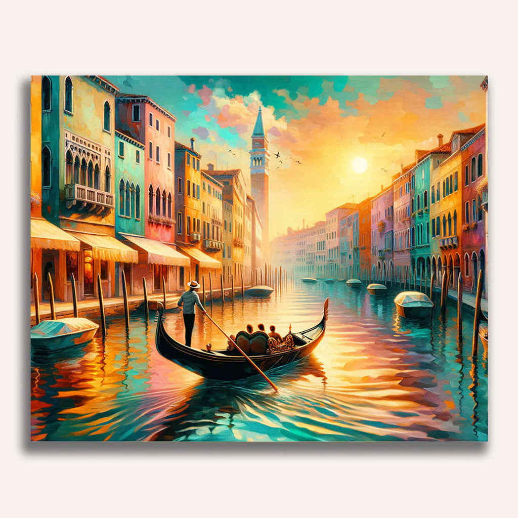 Venice, gondola rider - Paint by Numbers