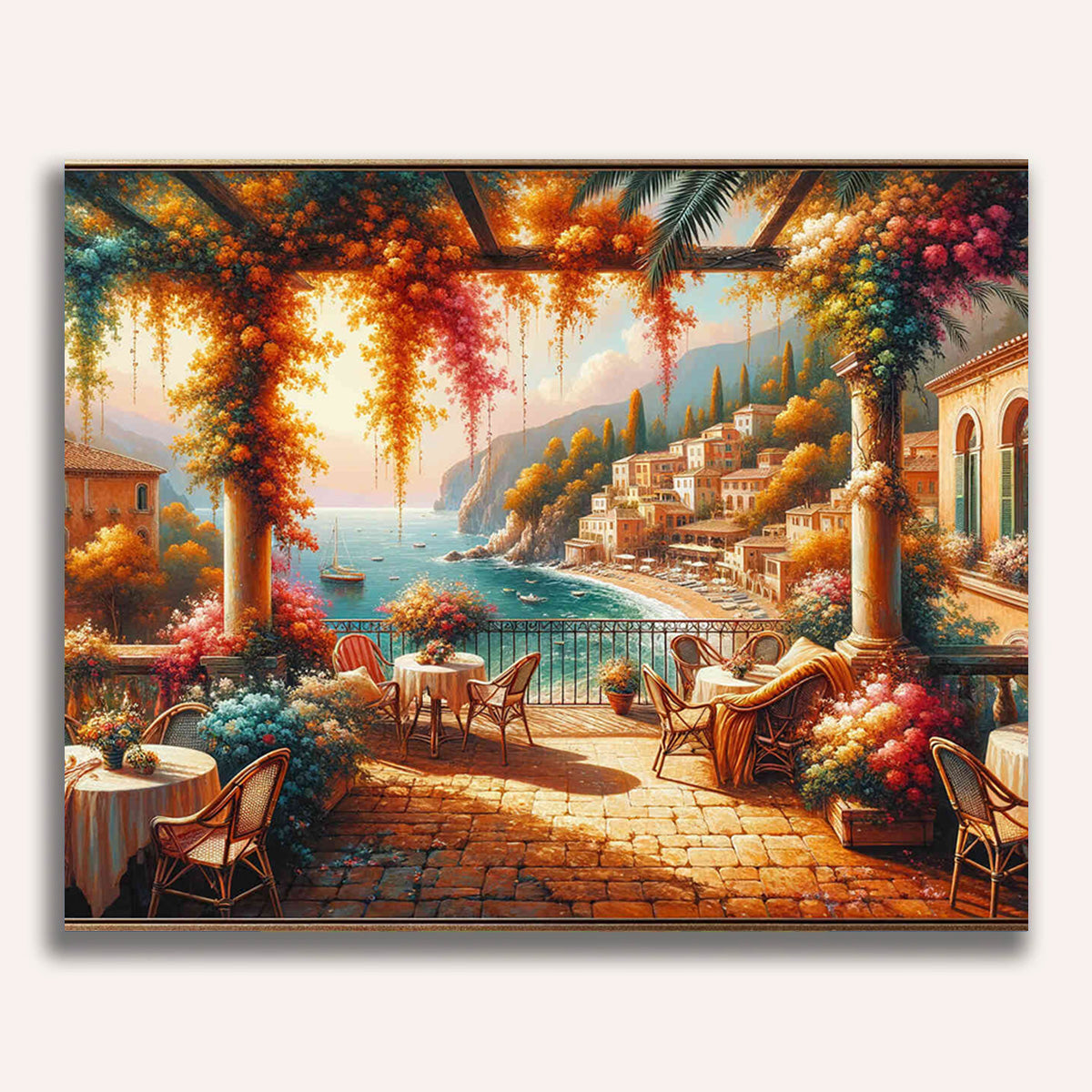 View, terrace - Paint by Numbers