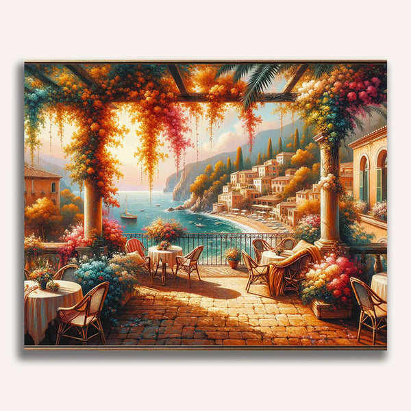 View, terrace - Paint by Numbers