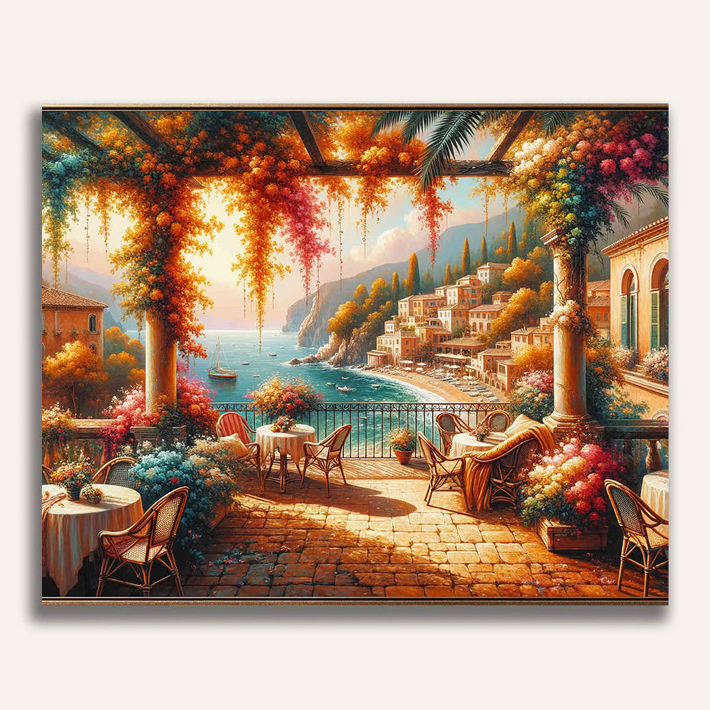 View, terrace - Paint by Numbers