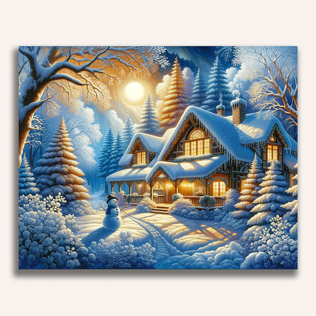 Villa in the fairy tale forest - Paint by Numbers