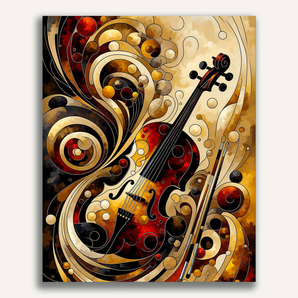 Violin abstract - Paint by Numbers