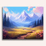 Paint by Numbers - Whispering peaks: A dream of freedom