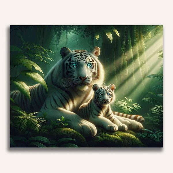 White tiger - Paint by Numbers