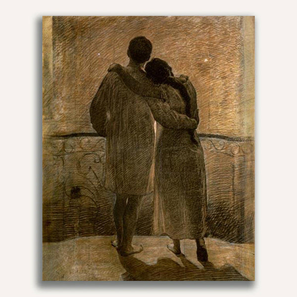 Angelo Morbelli, Young Couple - Classic
