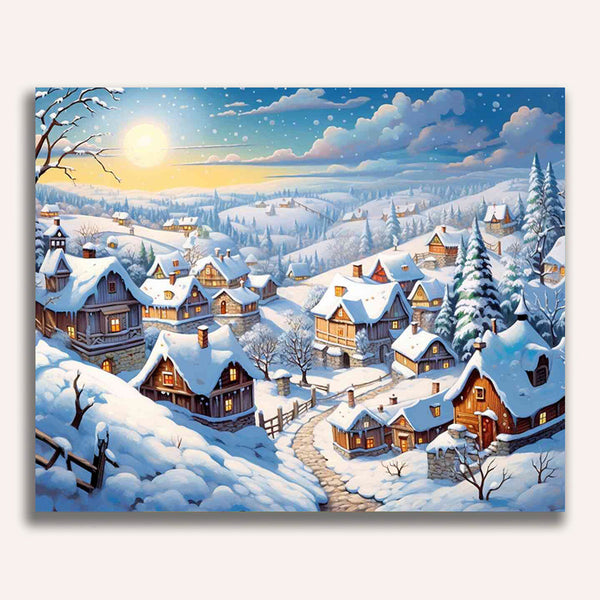 Paint by Numbers - Winter dream, in white