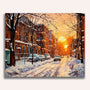 Paint by Numbers - Winter glow at dusk