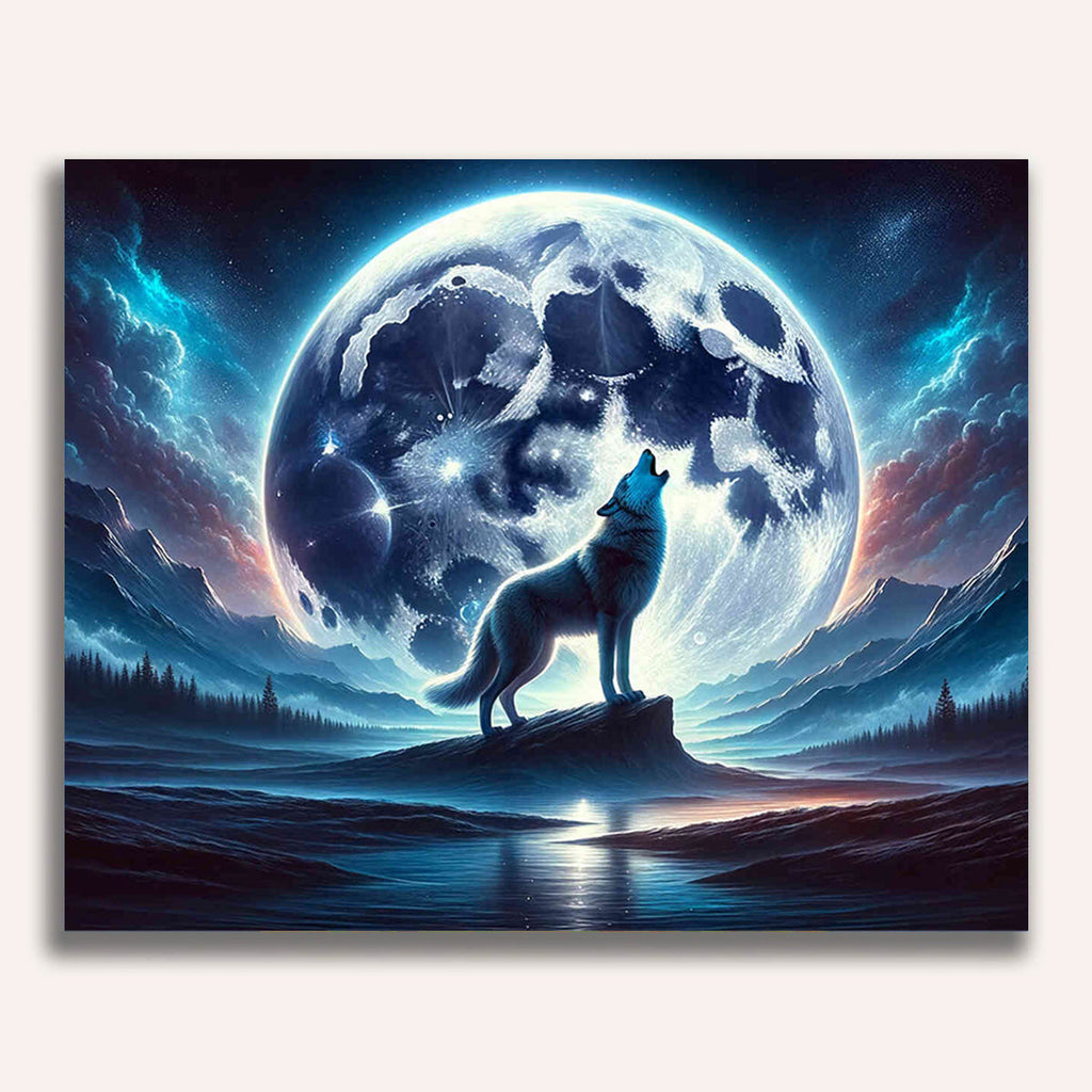 Wolf, Howls - Paint by Numbers