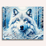 Wolf in the snow - Paint by Numbers