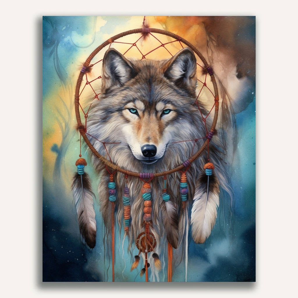 Wolf, Mystery - Paint by Numbers