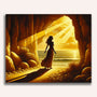 Woman walks out of cave - Paint by Numbers