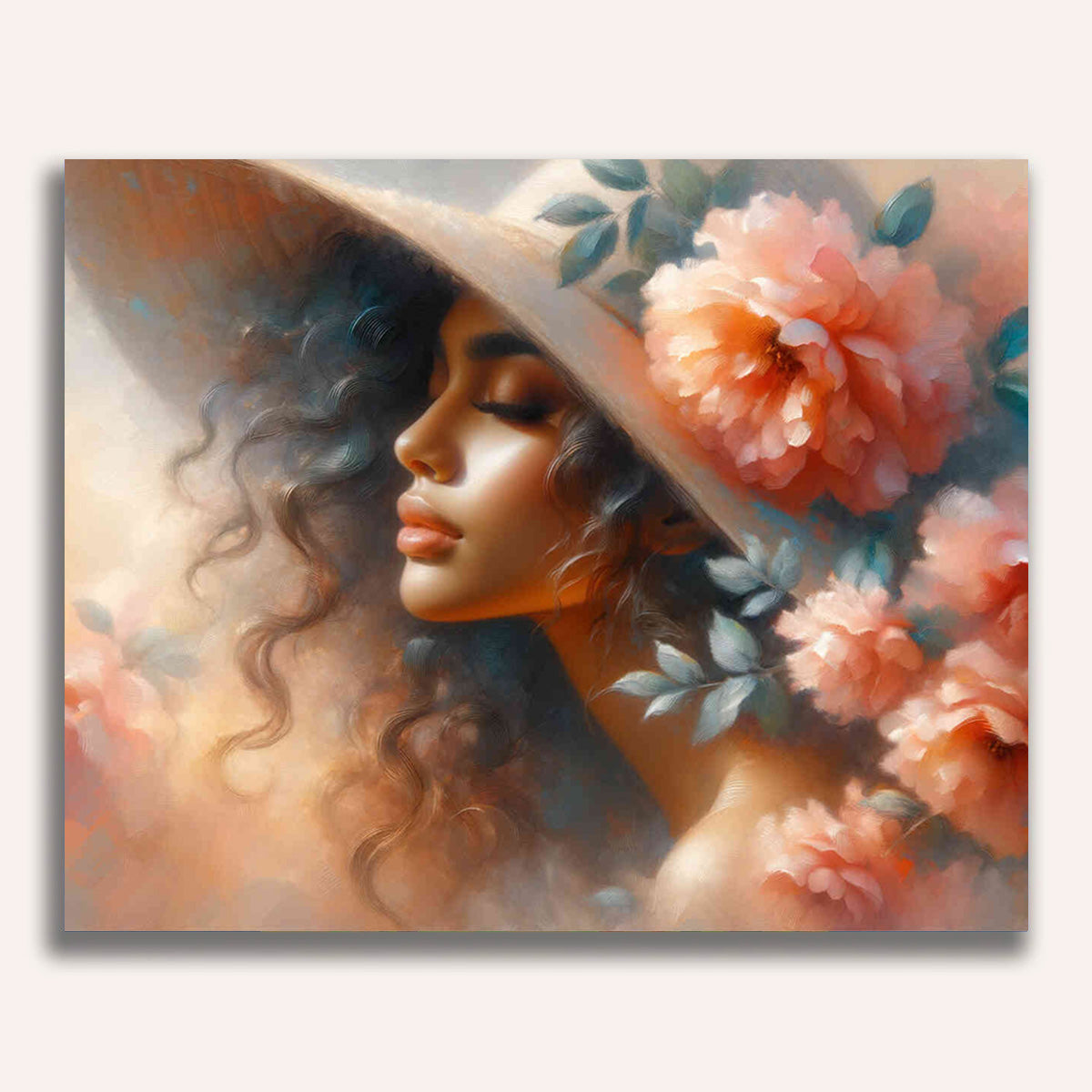 Woman, hat - Paint by Numbers