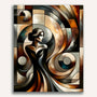 Woman in black dress - Paint by Numbers