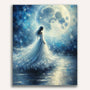 Woman in White Dress - Paint by Numbers