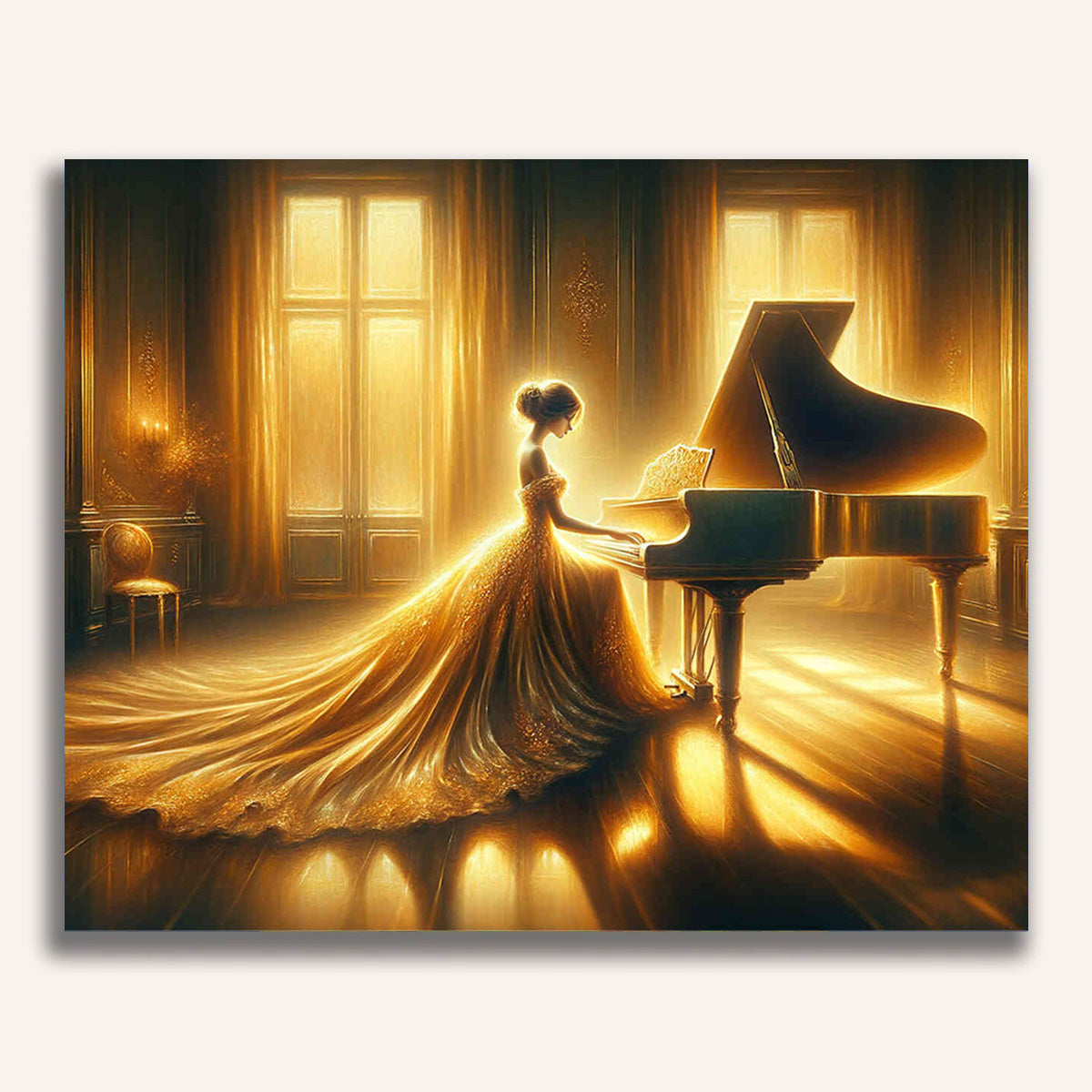 Woman at the piano - Paint by Numbers