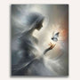 Woman with butterfly - Paint by Numbers
