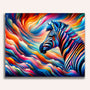 Zebra colorful, Abstract - Paint by Numbers