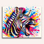 Zebra sideways, laughs - Paint by Numbers
