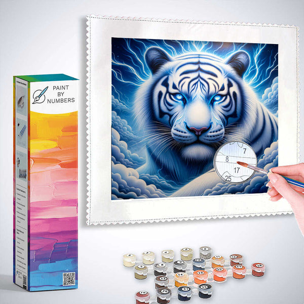 Diamond Painting - Beautiful Snow Tiger