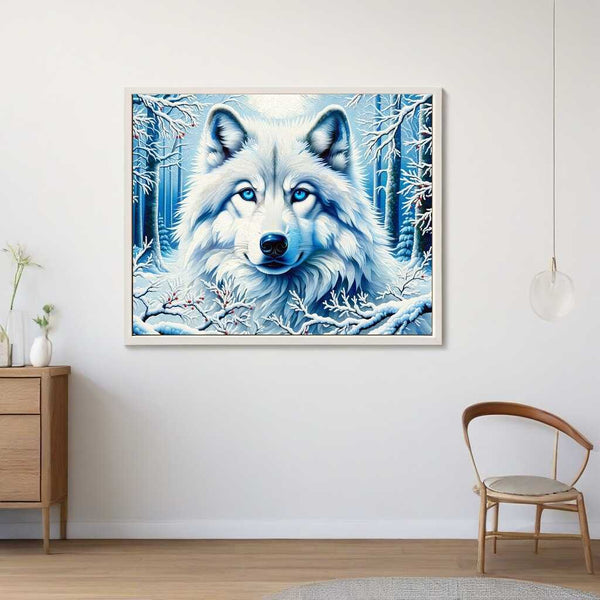 Wolf in the snow - Paint by Numbers