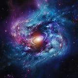 Cosmic Harmony diamond painting kit with vibrant galaxy swirl design, perfect for Paint by Numbers enthusiasts.