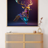 AB Diamond Painting - Hirsch im Lichtstrahl - gedruckt in Ultra-HD - AB Diamond, Hirsch, Neu eingetroffen, Quadratisch, Tiere
