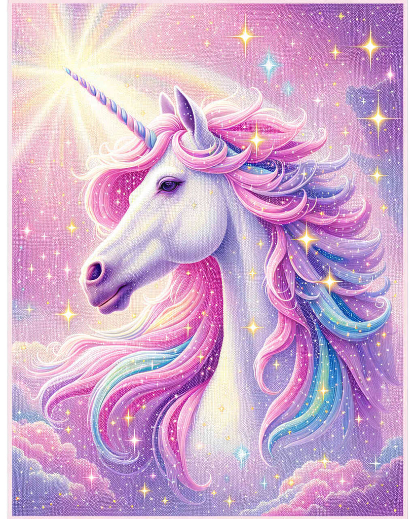 Paint by Numbers - Stars unicorn
