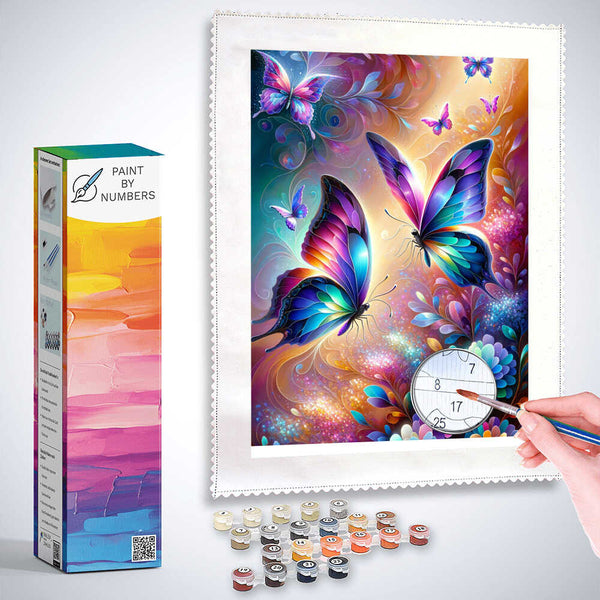 Paint by Numbers - Butterfly Couple