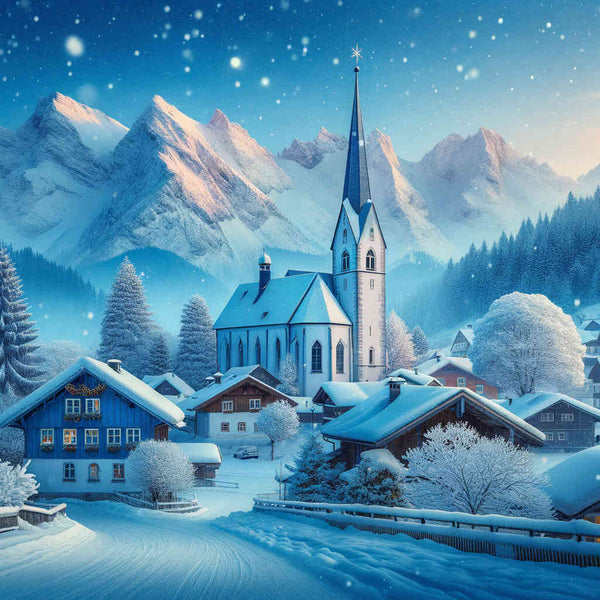 Winter village - Paint by Numbers