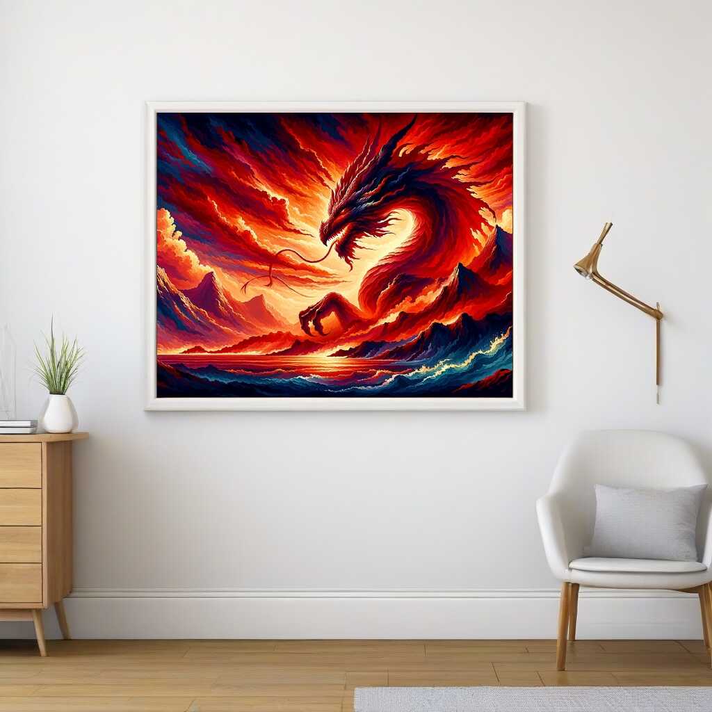 Red dragon - Paint by Numbers