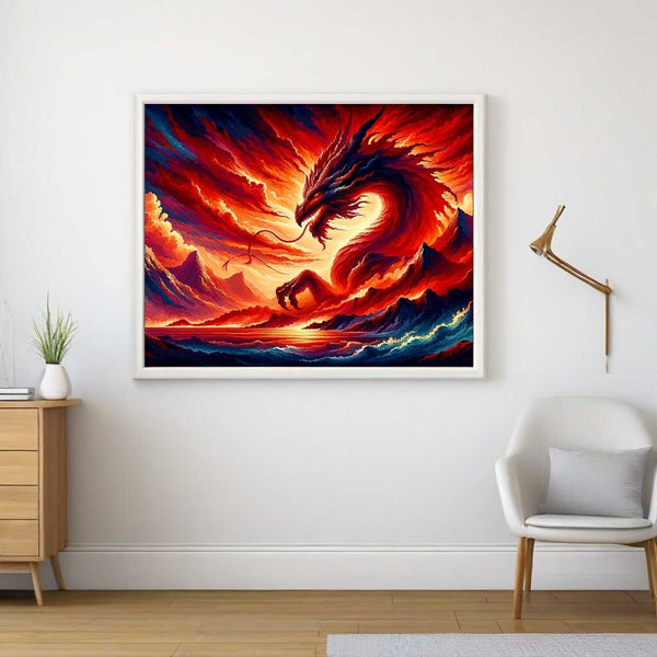 Red dragon - Paint by Numbers