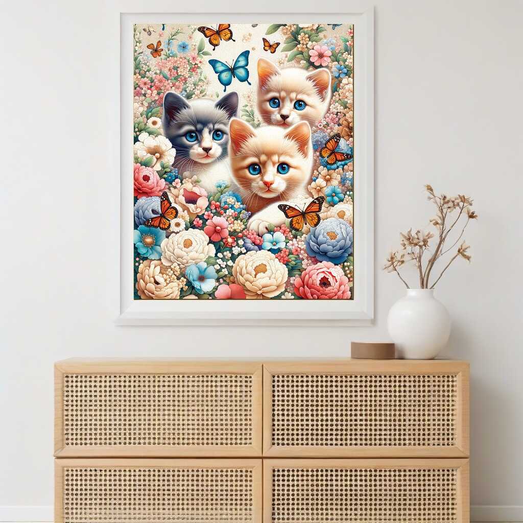 Paint by Numbers - Cat Trio
