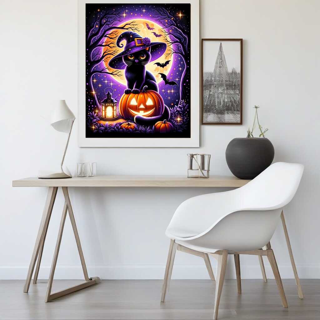 Paint by Numbers - Cat in Curbis Halloween