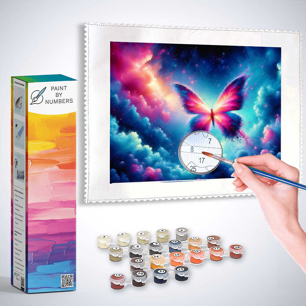 Paint by Numbers - Luminous Butterfly