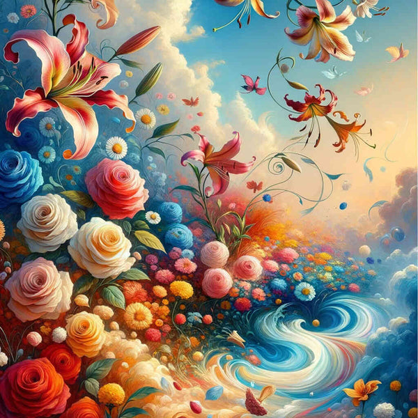 Paint by Numbers - Flower Swirl