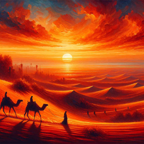 Desert, sunset - Paint by Numbers