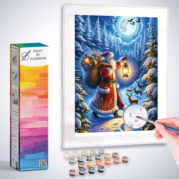 Paint by Numbers - Santa Claus in Lantern Light