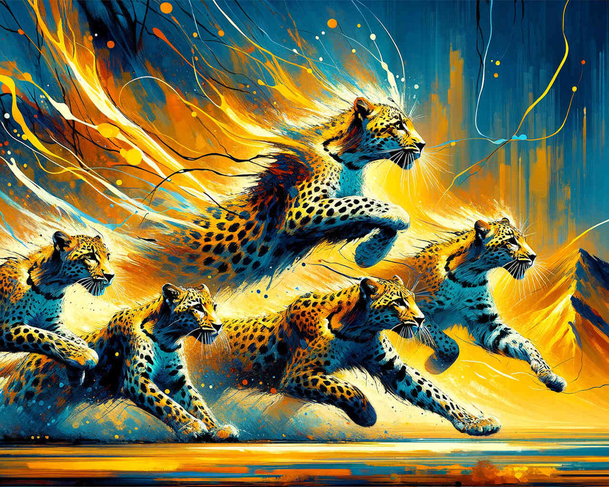 Paint by Numbers - Leopard gang