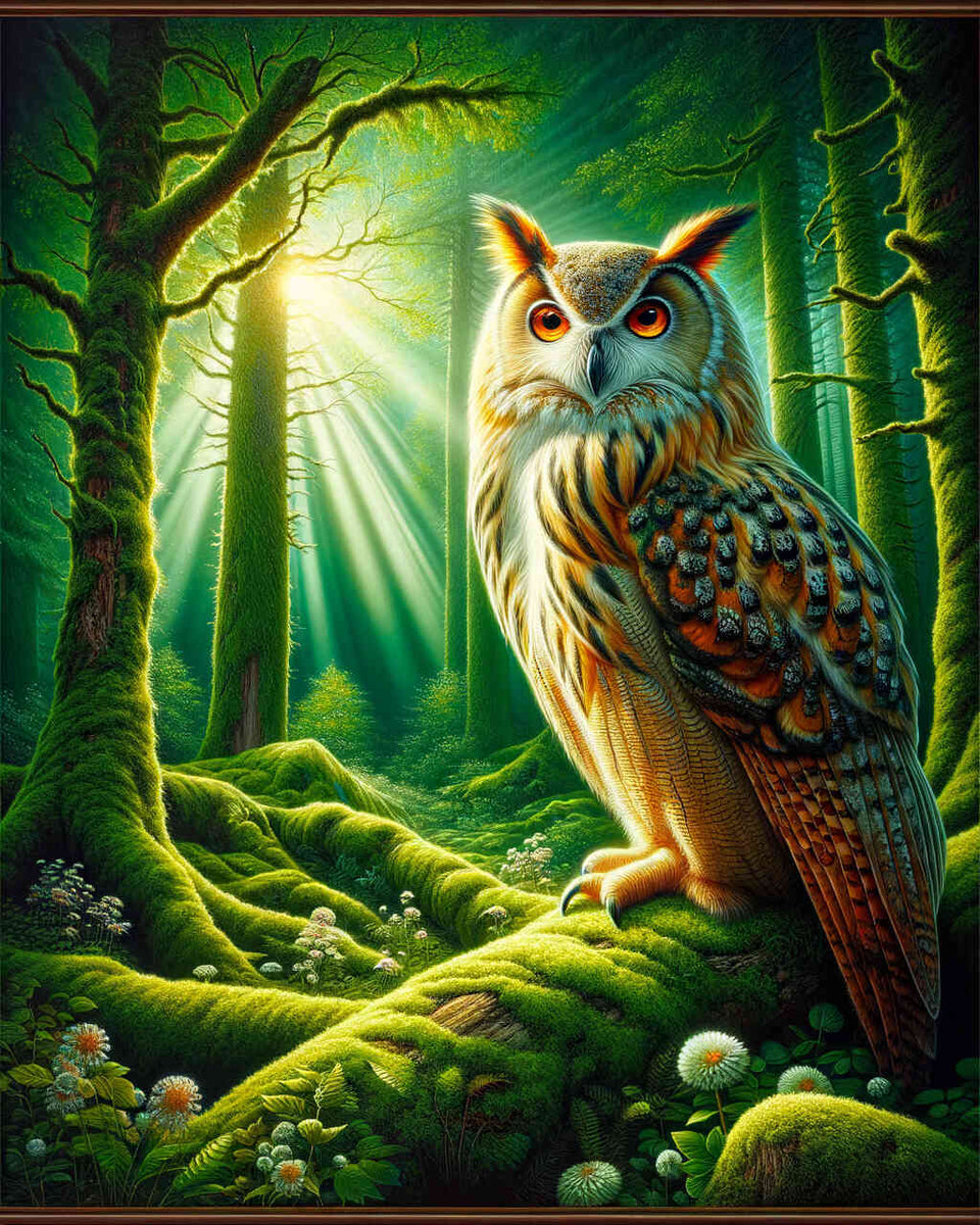 Paint by Numbers - Awakened Owl