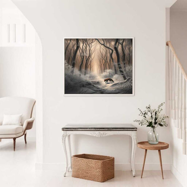 Fox in winter forest - Paint by Numbers