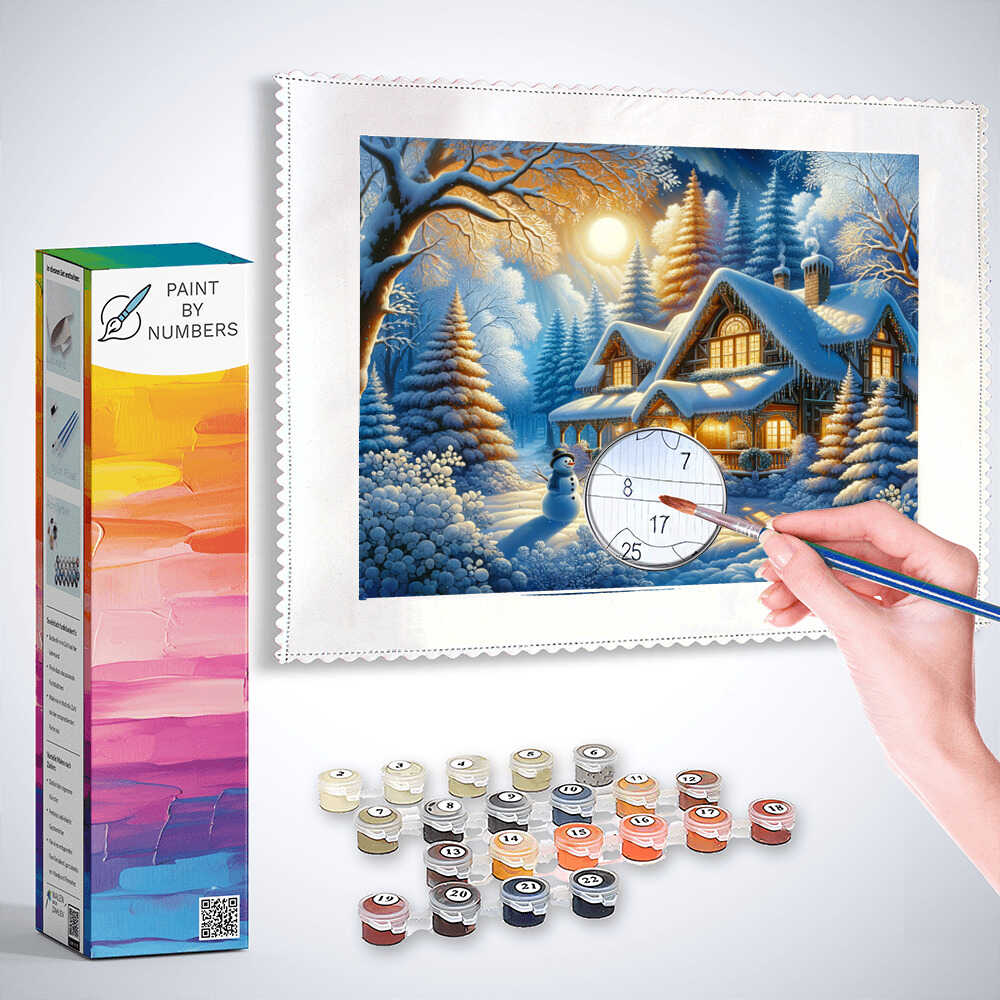 Villa in the fairy tale forest - Paint by Numbers