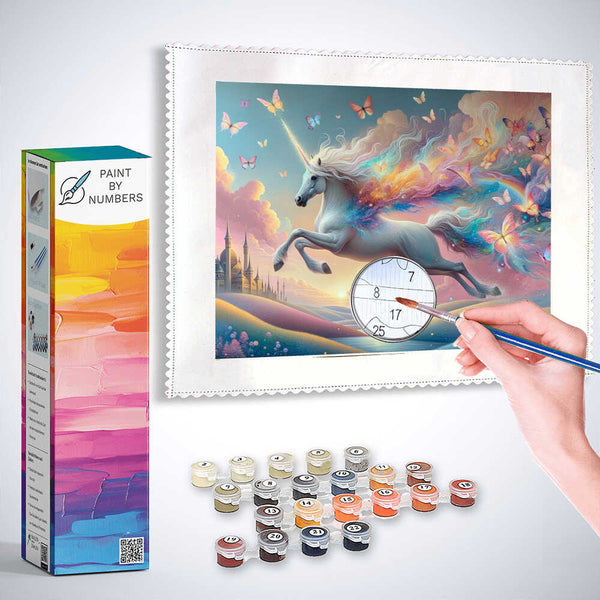 Paint by Numbers - Butterfly unicorn