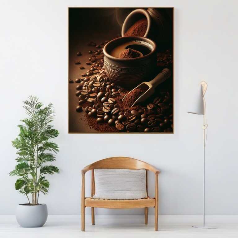 Paint by Numbers Coffee Beans Ground DIY Paint by Numbers
