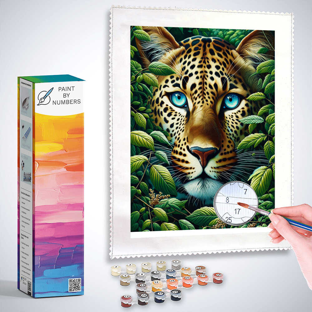 Paint by Numbers - Satisfied Leopard