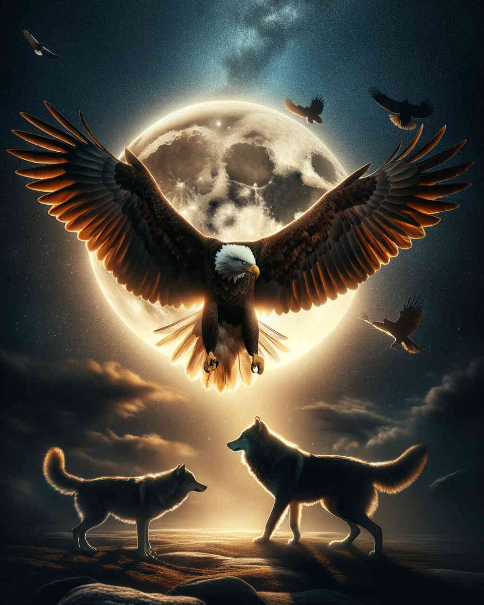 Paint by Numbers - Eagle at night