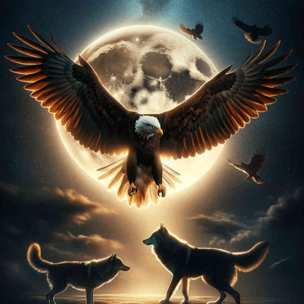 Paint by Numbers - Eagle at night