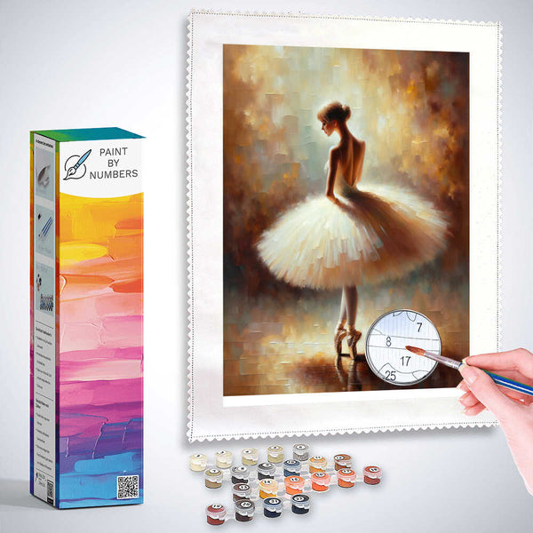 Ballerina, sitting - Paint by Numbers