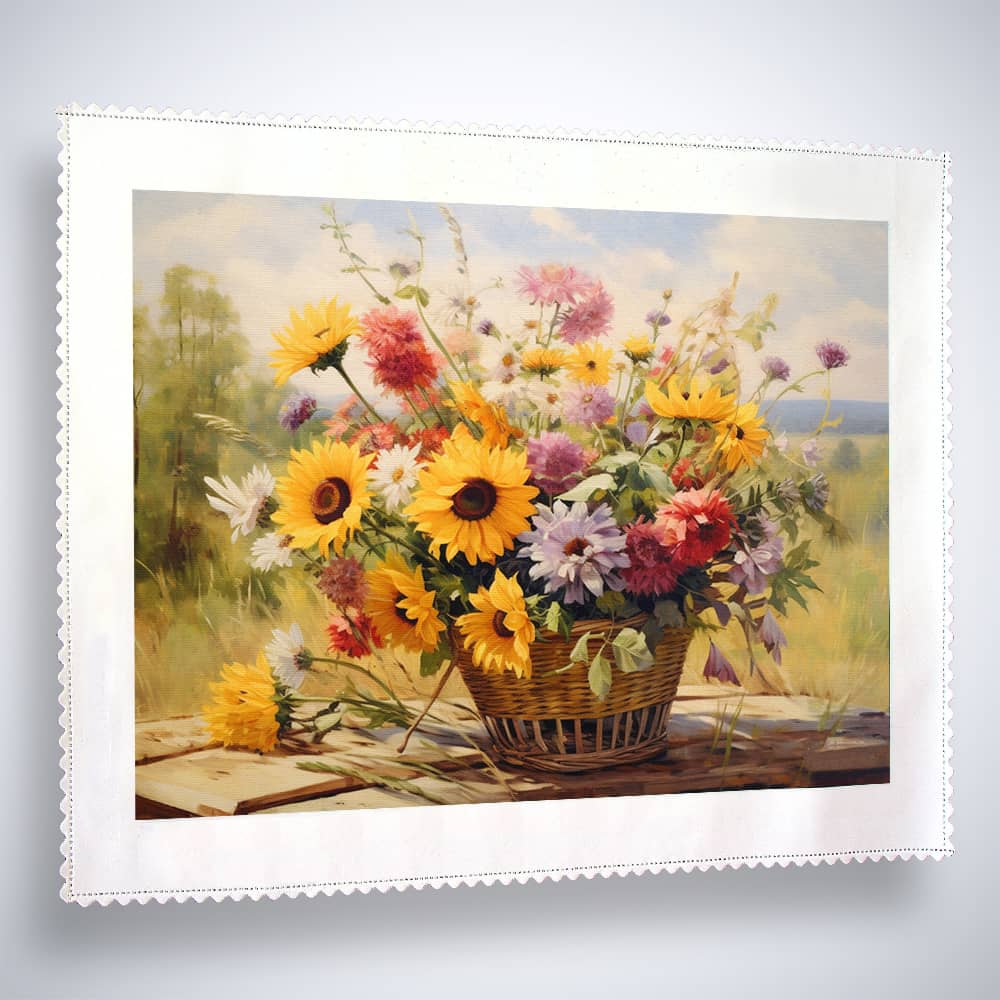 Wild flowers on table - Paint by Numbers