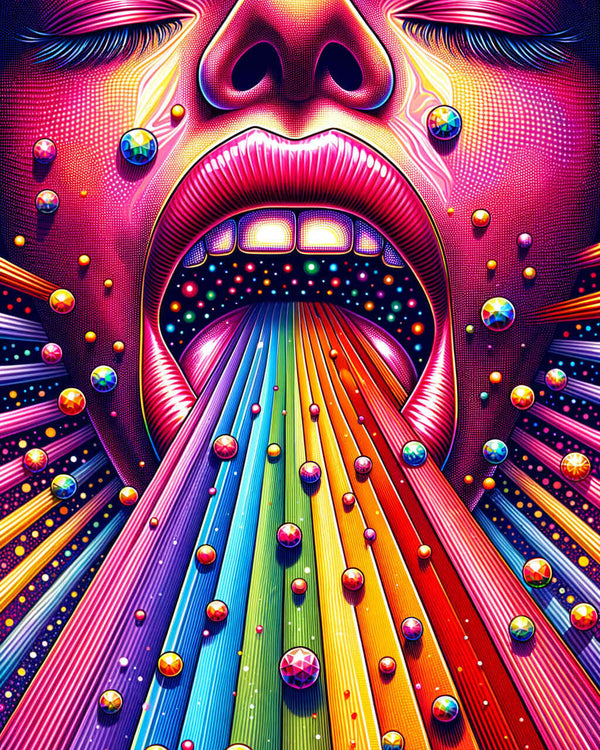 Paint by Numbers - Rainbow mouth